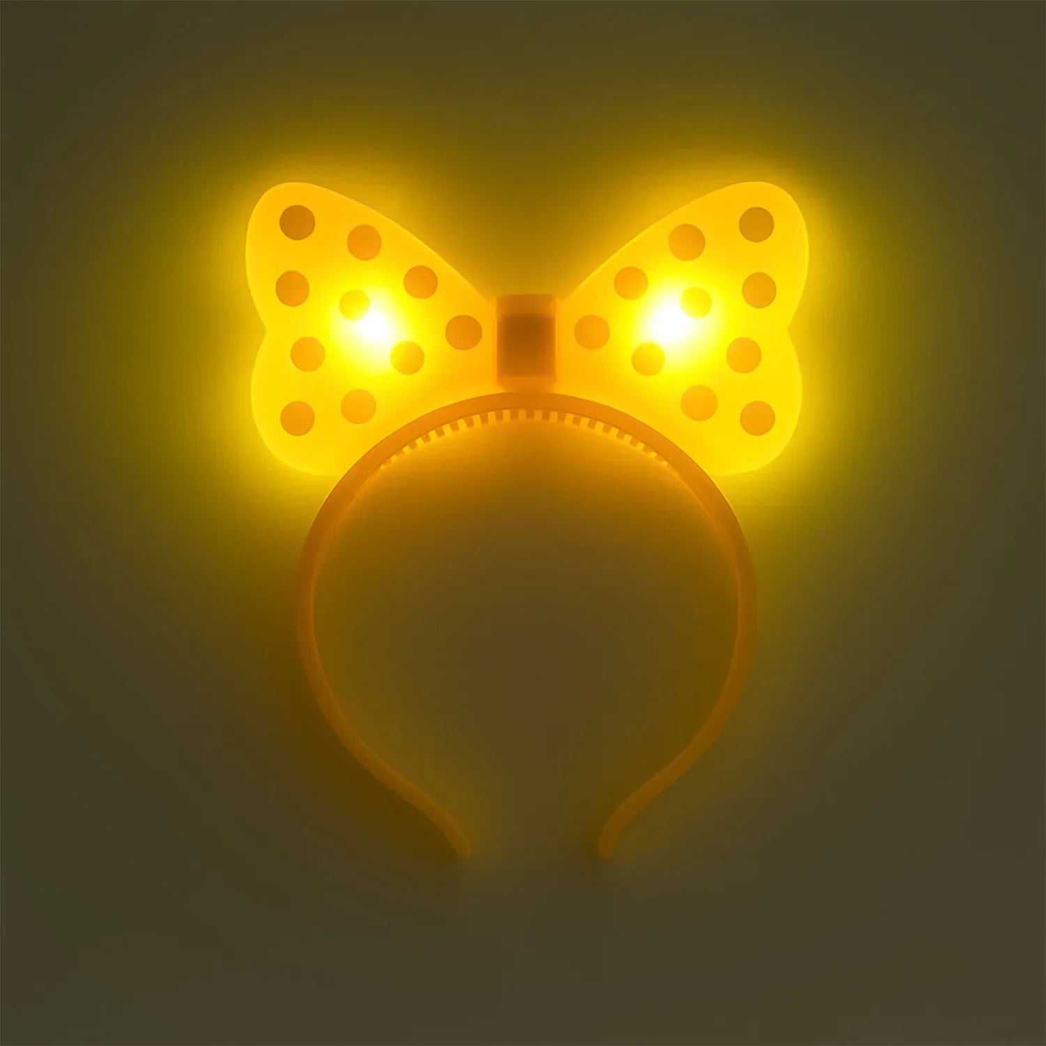 Led Glowing Bow Hairband (1 Pc) - Zidbik
