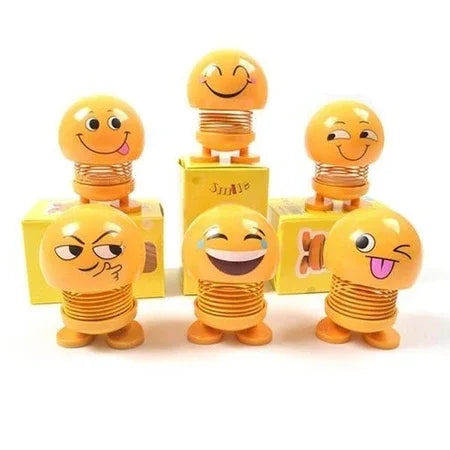 602 Emoticon Figure Smiling Face Spring Doll - Zidbik