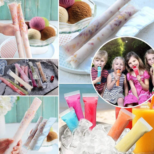 5512 Homemade Popsicle Maker Manual Ice Cream Machine With Approx 20 Pcs Packing Bag Popsicle Mold Convenient Maker Manual Ice Cream Machine For Kids Adults Diy Reusable - Zidbik