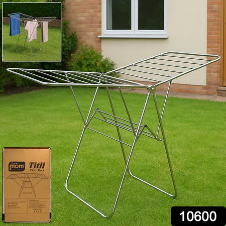 Supermom Premium Stainless Steel Heavy Duty Foldable Cloth Drying Stand (1 Pc) - Zidbik