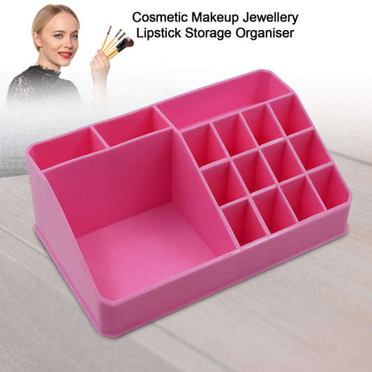 Makeup Organiser Cosmetic Makeup Lipstick Storage Box With Drawer Plastic Case Holder Skin Care Products (1 Pc) - Zidbik