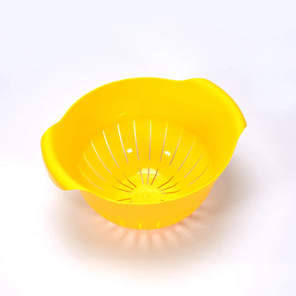 2312 Plastic Fruits Vegetable Noodles Pasta Washing Bowl Strainer - Zidbik
