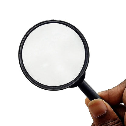 9144 Magnifying Glass Lens - Reading Aid Made Of Glass - Real Glass Magnifying Glass That Can Be Used On Both Sides - Glass Breakage-proof Magnifying Glass Protect Eyes 75mm 50mm (2pc Set) - Zidbik
