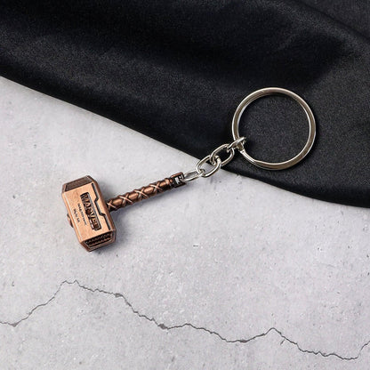 Metal Hammer Shape Keychain (1 Pc) - Zidbik