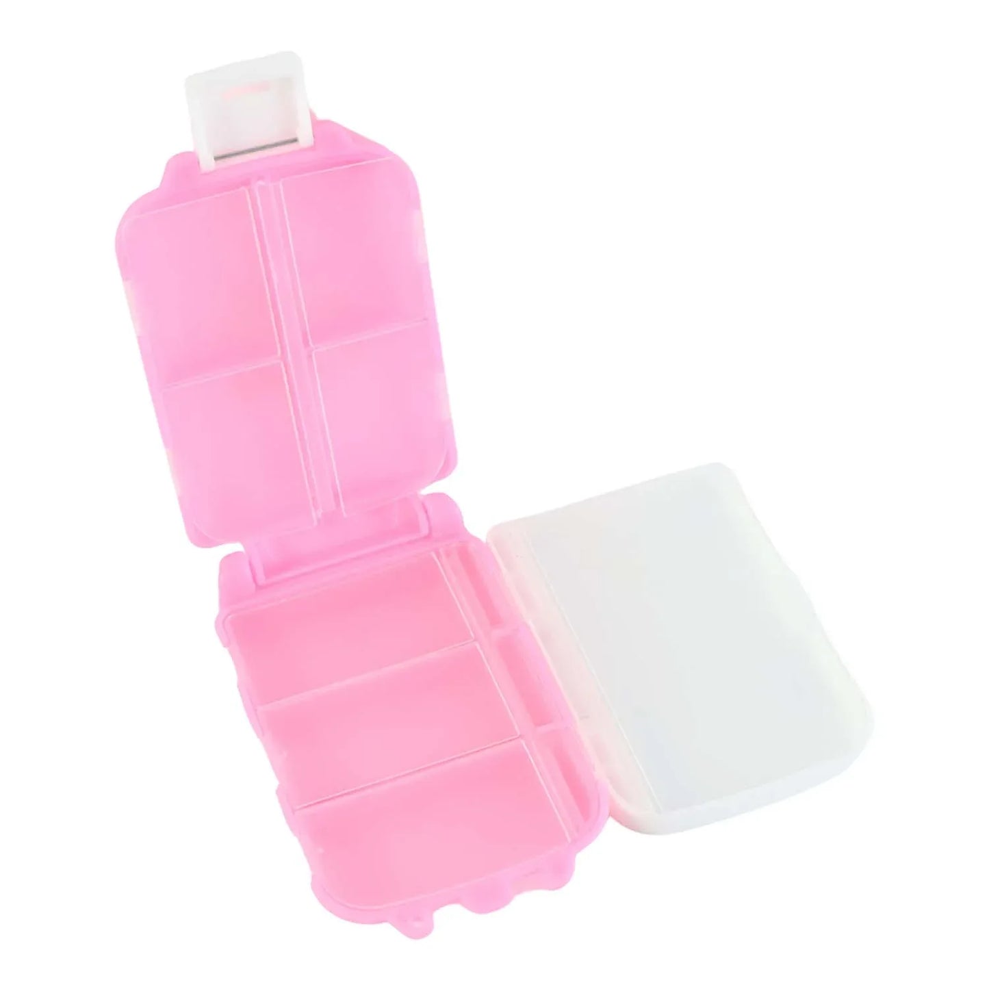 Portable Pink Dual-sided Pill Organizer Box (1 Pc) - Zidbik