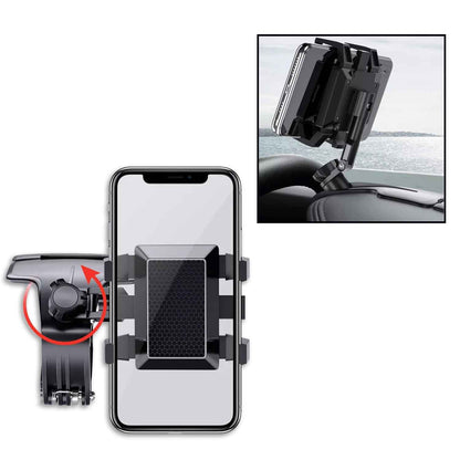 Car Phone Holder Mount 6281 - 360 Degree Adjustable Stand for Stable One-Hand Operation on Dashboard