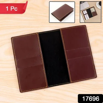 Pu Leather Multipurpose Card Holder Slim Travel Wallet (1 Pc) - Zidbik
