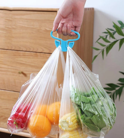 9331 Portable Shopping Bag Handle Holder Household Plastic Bag Hook Kitchen Supplies Carrier Holds Plastic Reusable Grocery Bags Holder Portable Bag Carrier Multifunctional (2pc) - Zidbik