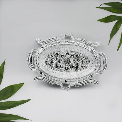 Decorative Mukhwas Serving Tray Serving Mukhwas Plate Fancy Candy Tray Dry Fruit Serving Tray - Zidbik
