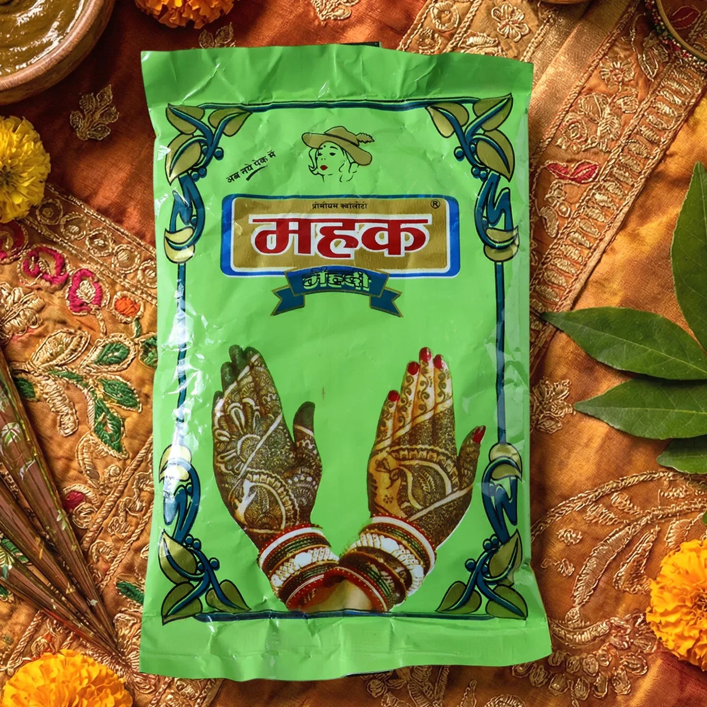 Traditional Herbal Mehndi Powder ( 80 Gram Pack) - Zidbik