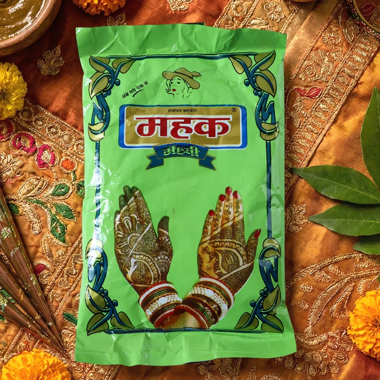 Traditional Herbal Mehndi Powder ( 80 Gram Pack) - Zidbik
