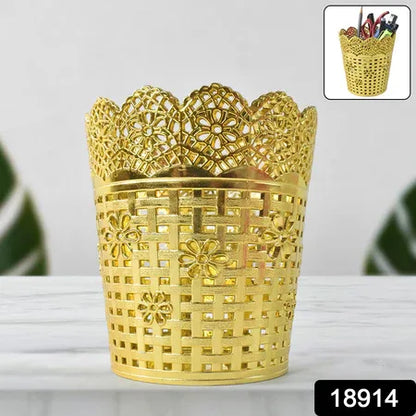 Pen Holder Office Desk Metal Mesh Pen Stand (1 Pc) - Zidbik