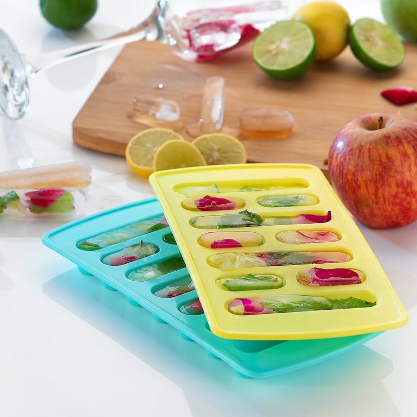 0784 4 Pc Fancy Ice Tray Used Widely In All Kinds Of Household Places While Making Ices And All Purposes. - Zidbik