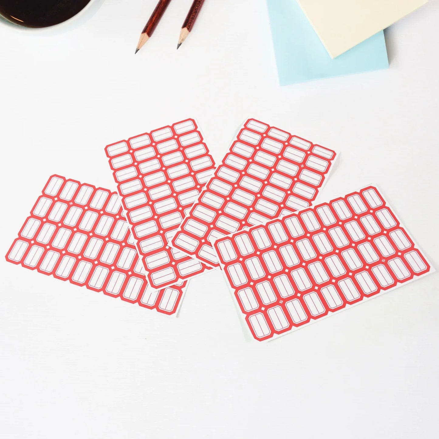 Multipurpose Writable Blank Label Sticker Sheets (1 Sheet) - Zidbik