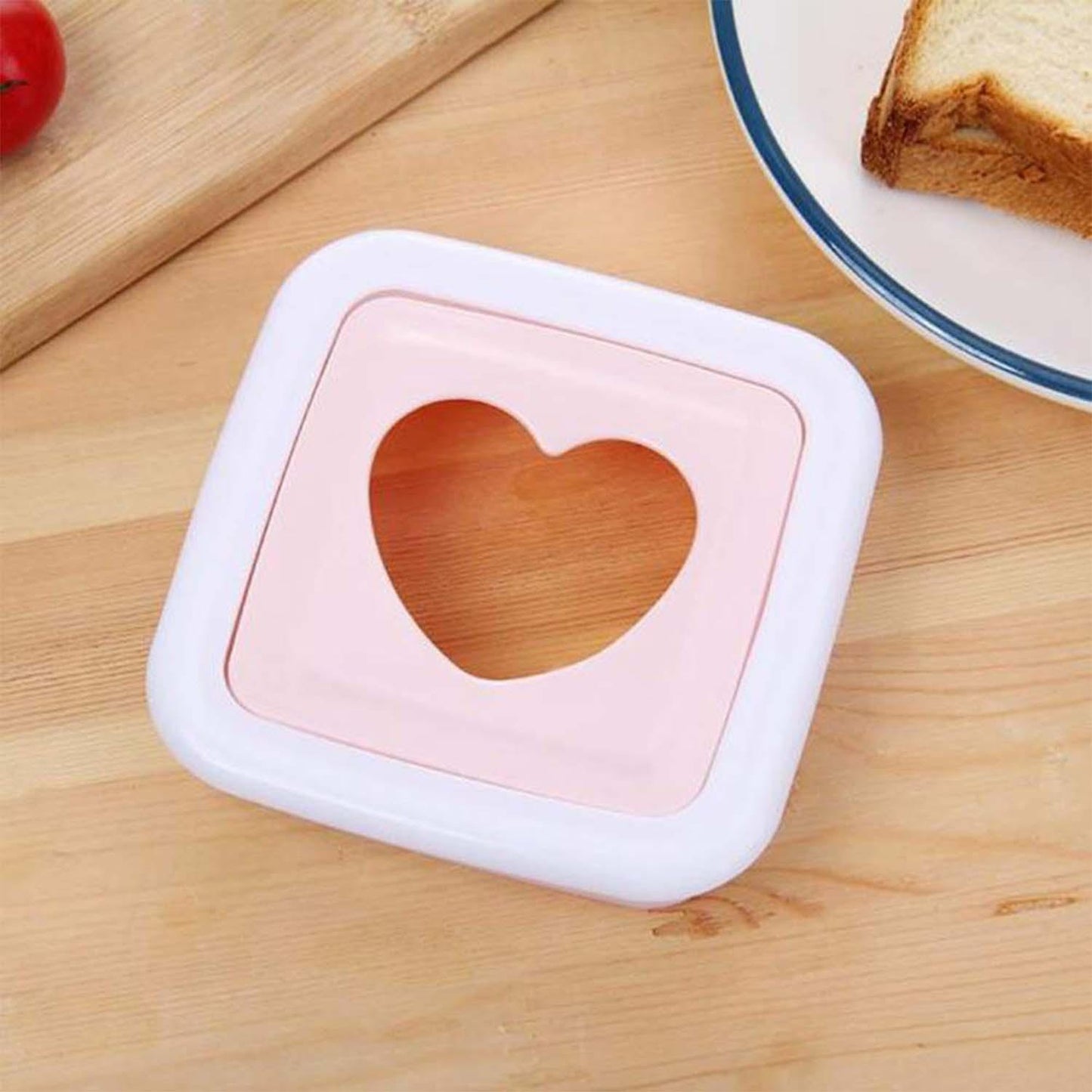 Heart Shape Sandwich Cutter Bread Press (1 Pc) - Zidbik