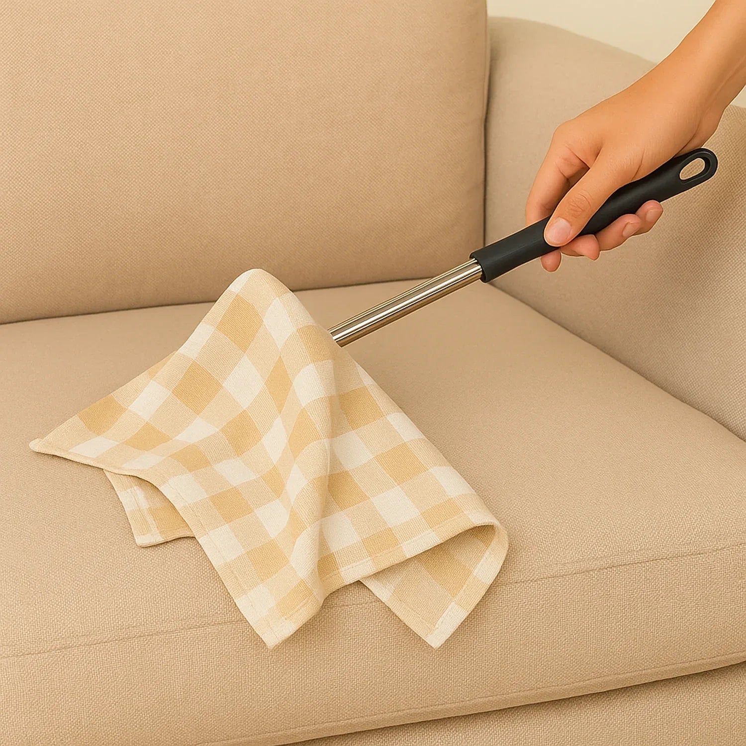 Non-extendable Dusting Cloth With Handle (1 Pc) - Zidbik
