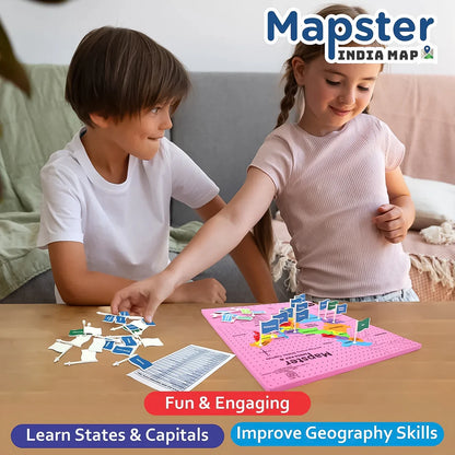 Aditi Mapster India Map Eva Foam Puzzle Set - Zidbik