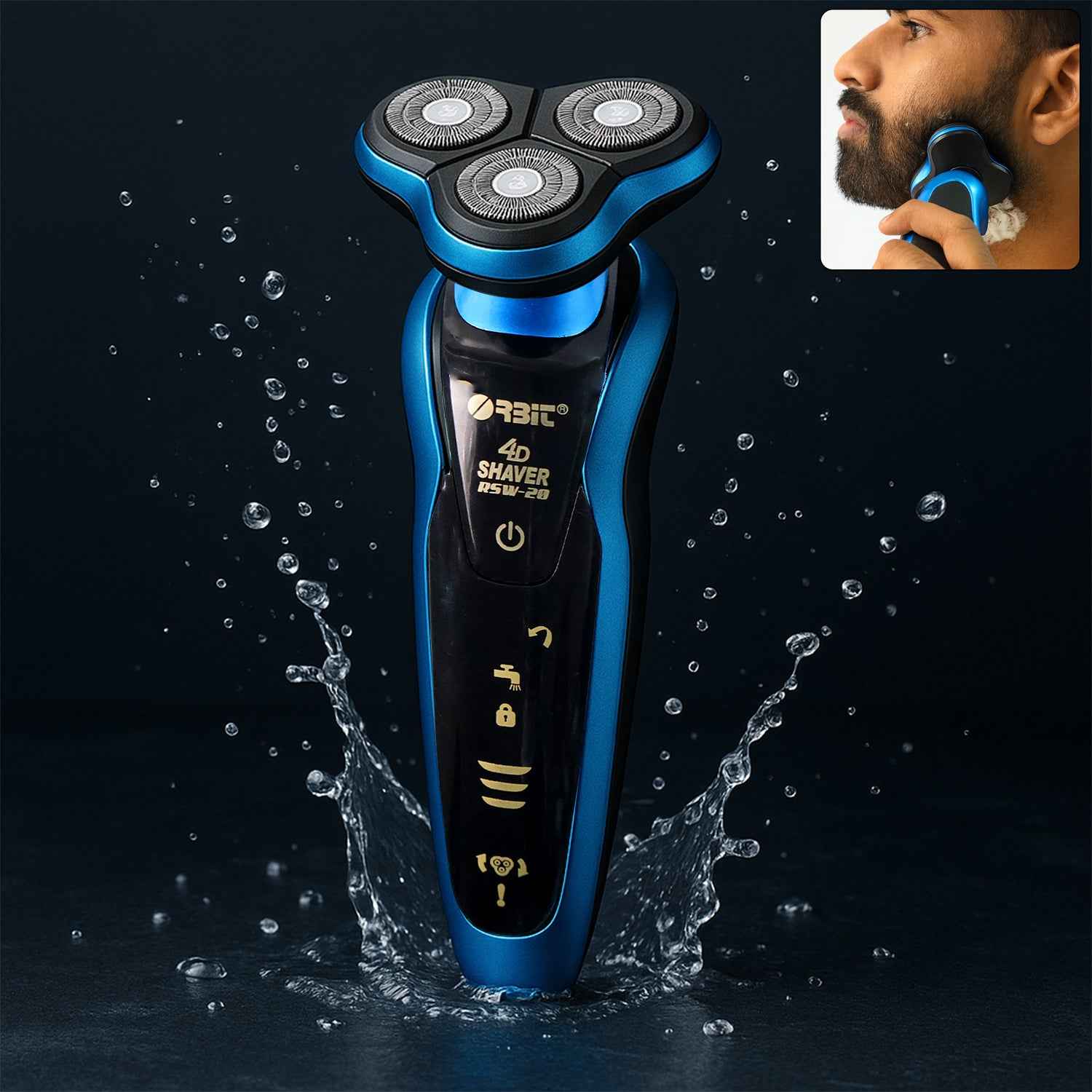 Orbit 4d Rechargeable Electric Shaver (1 Pc) - Zidbik