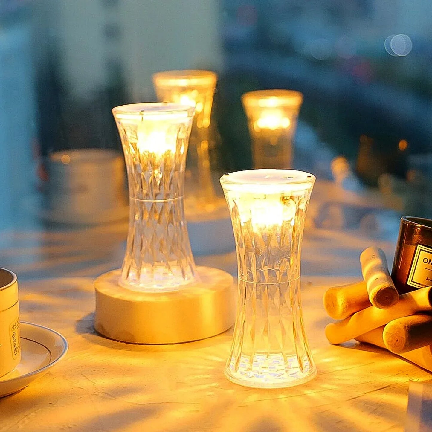 Crystal Lamp Universal Night Light Soft Lighting (1 Pc) - Zidbik