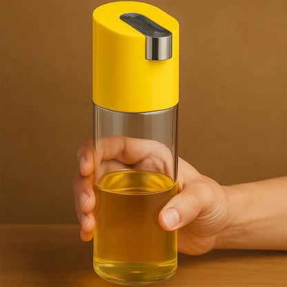 500 Ml Automatic Oil Dispenser Bottle With One-touch Controlled Pour Spout (1 Pc) - Zidbik