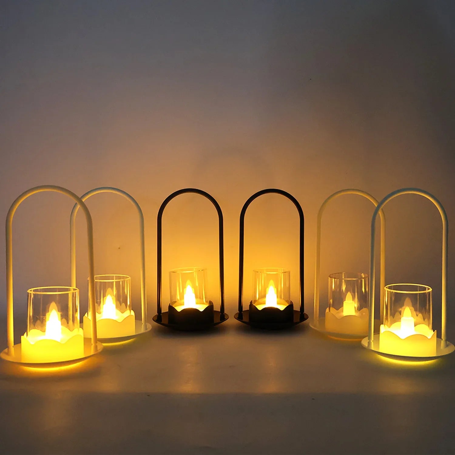 Decorative Wind Light Style Plastic Flameless Led Candles (6 Pc) - Zidbik
