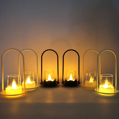 Decorative Wind Light Style Plastic Flameless Led Candles (6 Pc) - Zidbik