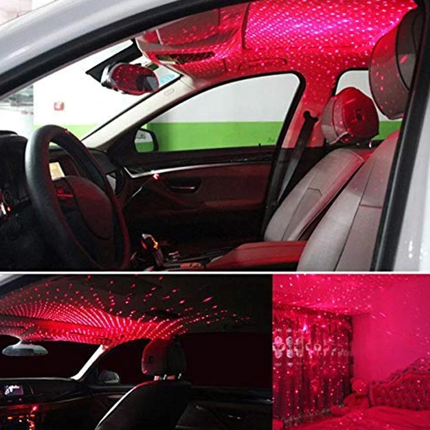 7290 Multipurpose Laser Light Light Galaxy Night Sky Ambiance Laser Micro Projector Atmosphere Ambient Roof Usb Light Car Ceiling Bedroom For Party (1 Pc) - Zidbik