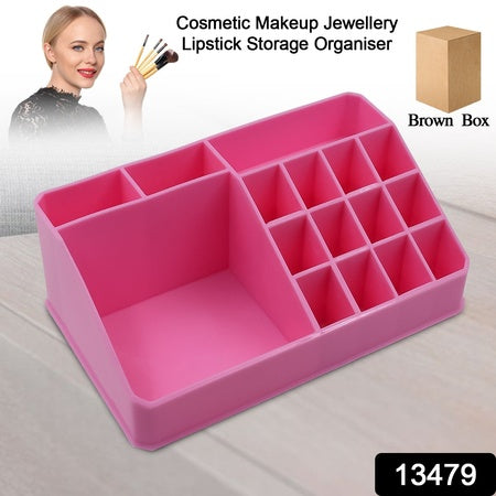 Makeup Organiser Cosmetic Makeup Lipstick Storage Box With Drawer Plastic Case Holder Skin Care Products (1 Pc) - Zidbik