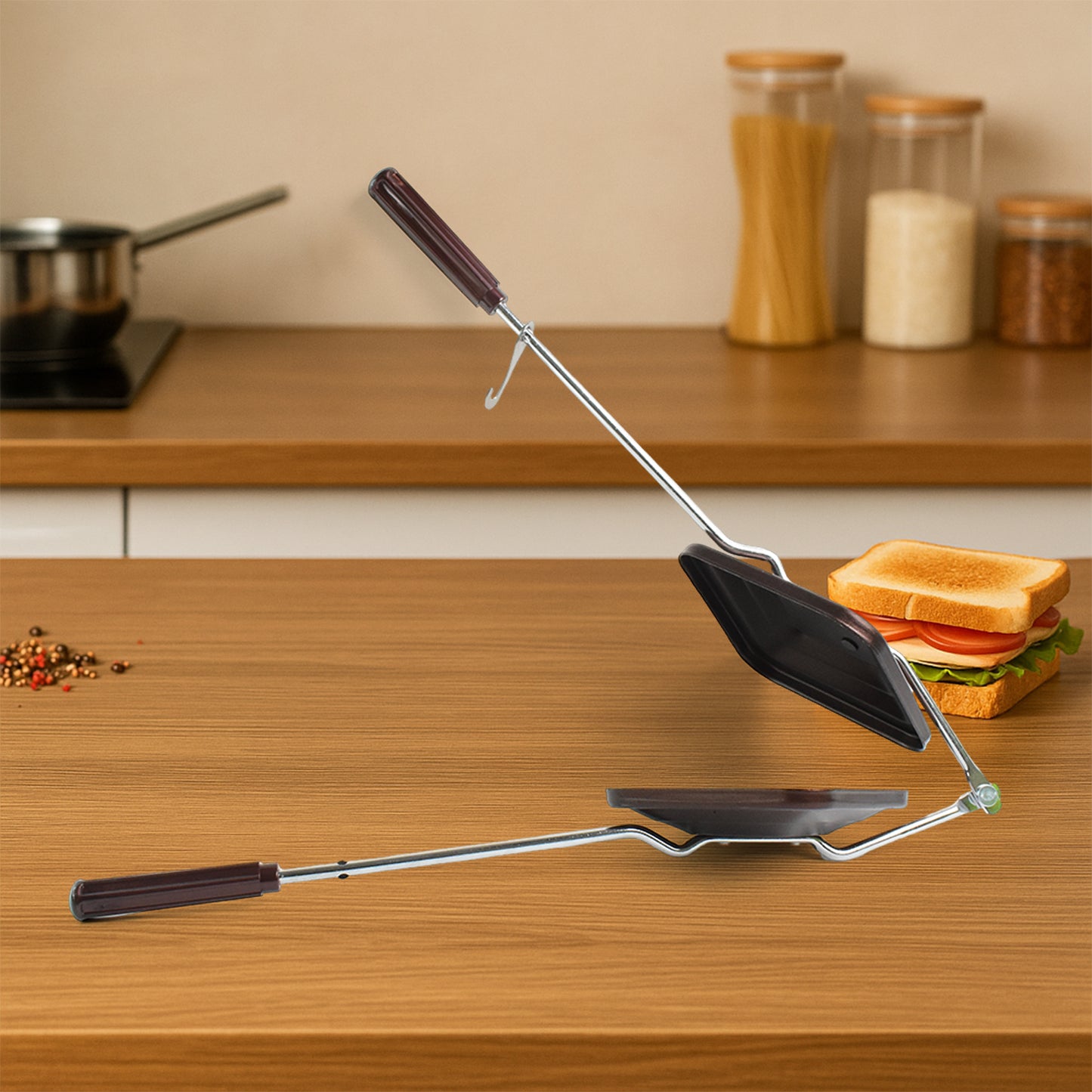 Apex Regular Non-stick Flame-based Sandwich Toaster - Zidbik