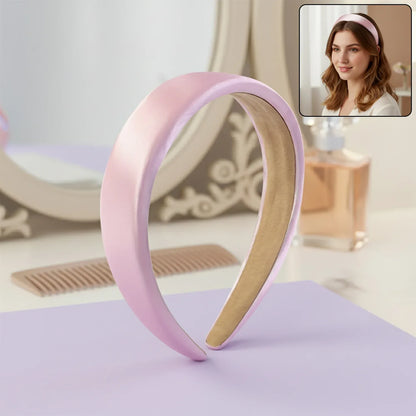 Elegant Padded Satin Finish Hairband (1 Pc) - Zidbik