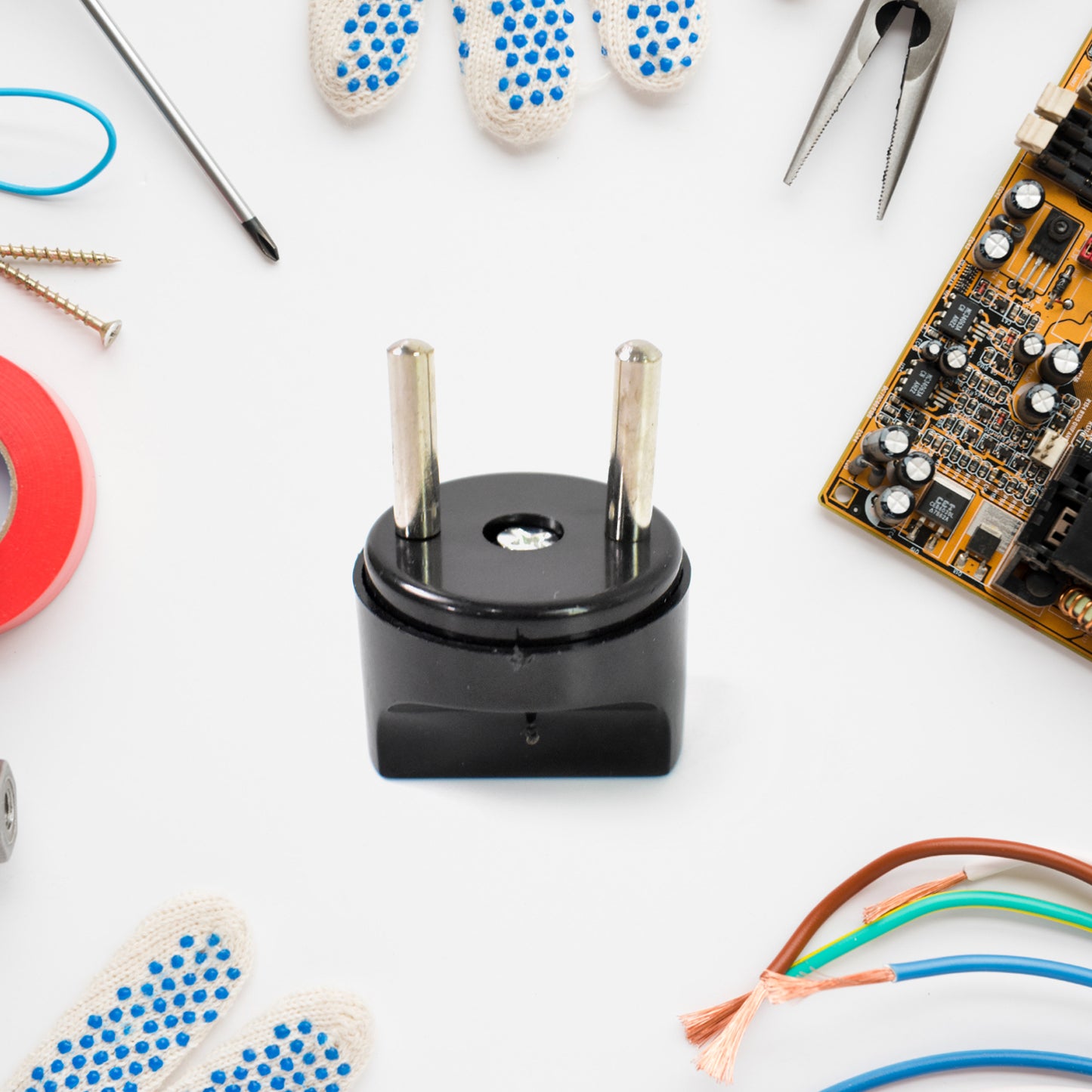 2 Pin Plug Converter Plug Adapter (1 Pc ) - Zidbik