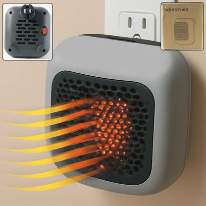 600w Wall-mounted Plug-in Room Heater (1 Pc With Conveter) - Zidbik