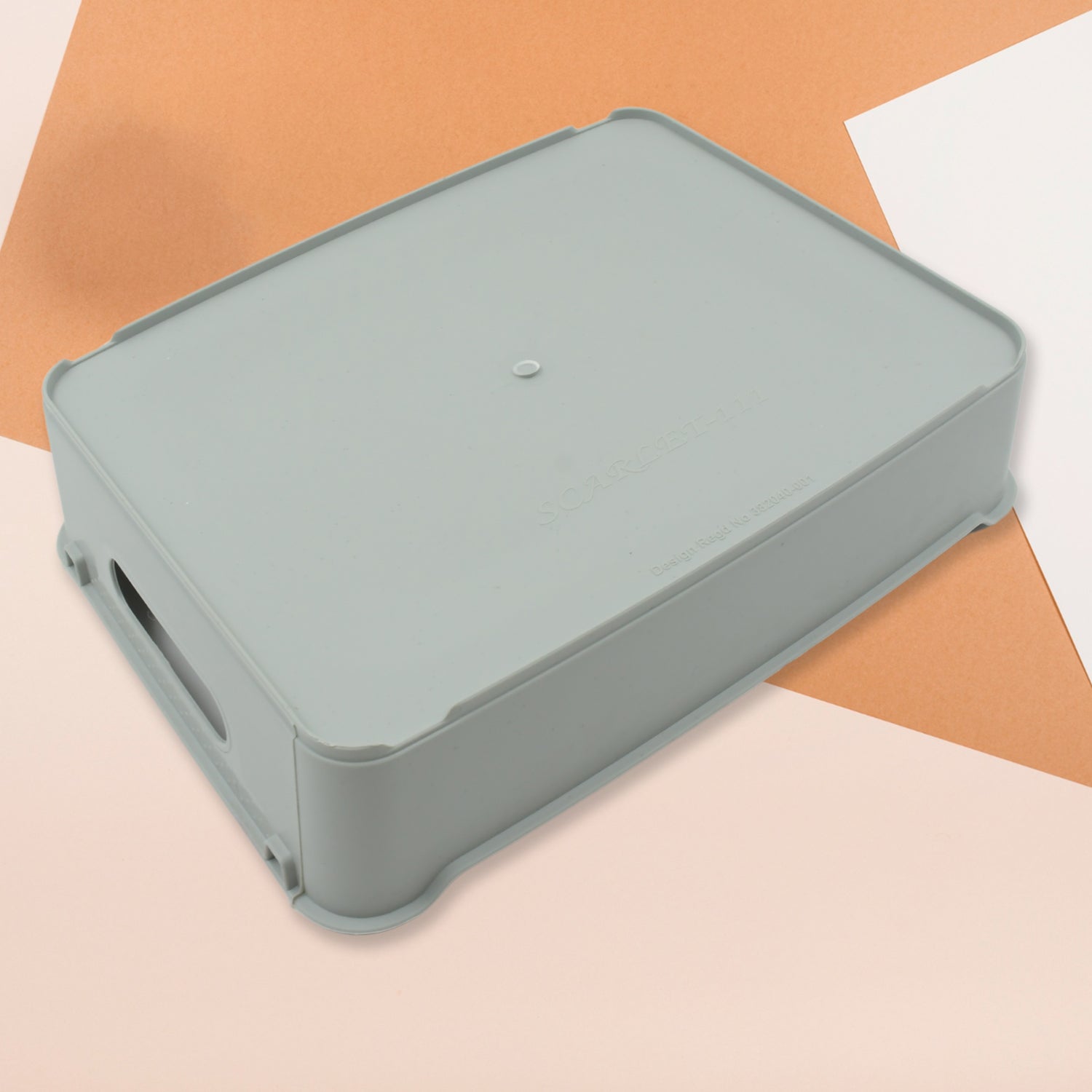 3645 Multipurpose Organising  Storage Plastic Tray  Fruit  Vegetable Multi Purpose Tray Organizer For Kitchen Countertop Cabinet Bathroom Plastic Storage Basket For Store Fruits Vegetables Magazines Cosmetics Stationary Set Of 3 - Zidbik