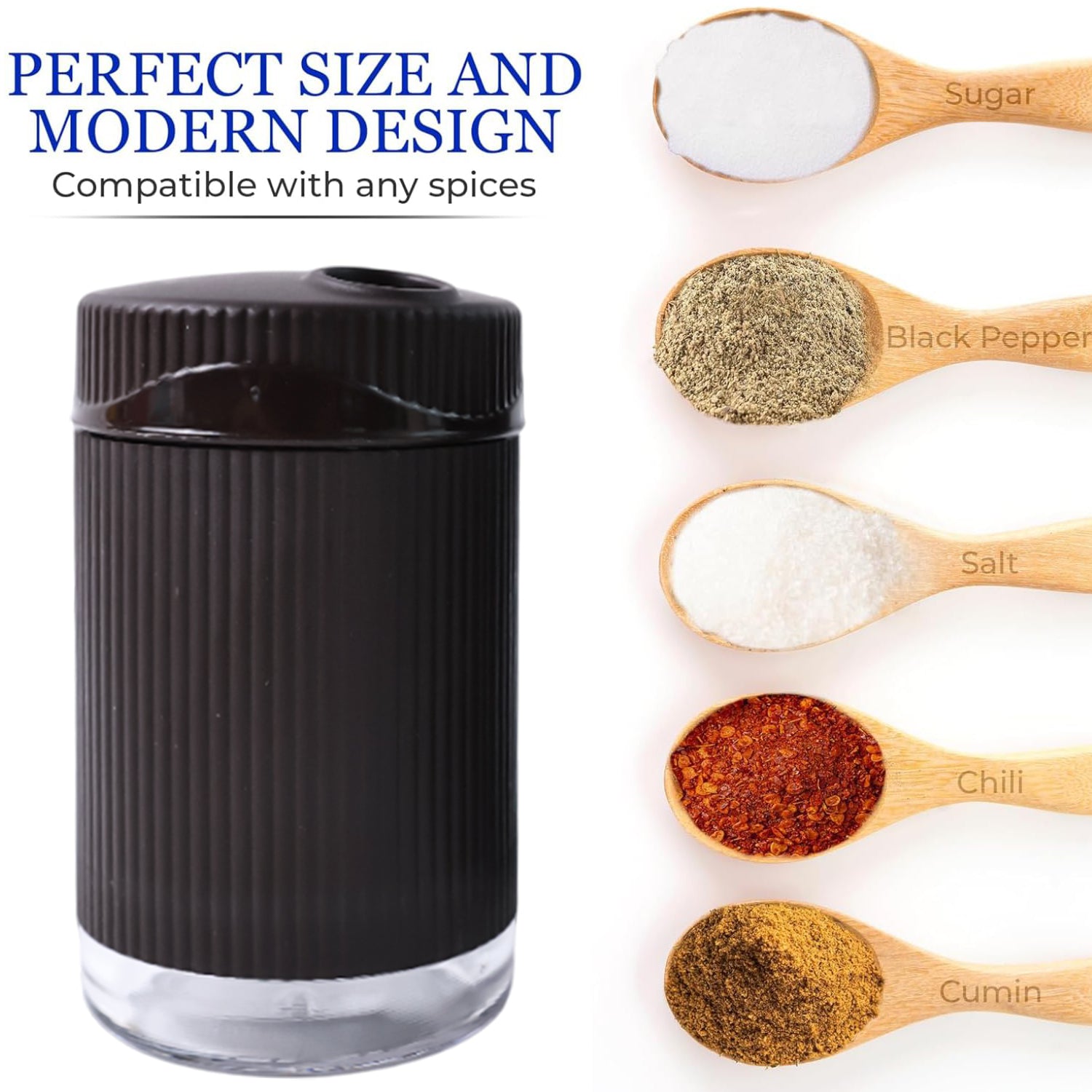Supermom Linoo Salt  Pepper Dispenser Set (2 Pc) - Zidbik