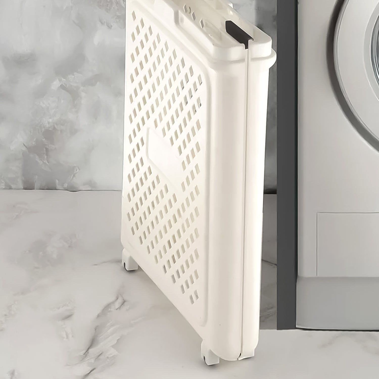 Multipurpose Foldable Laundry Basket With Wheels