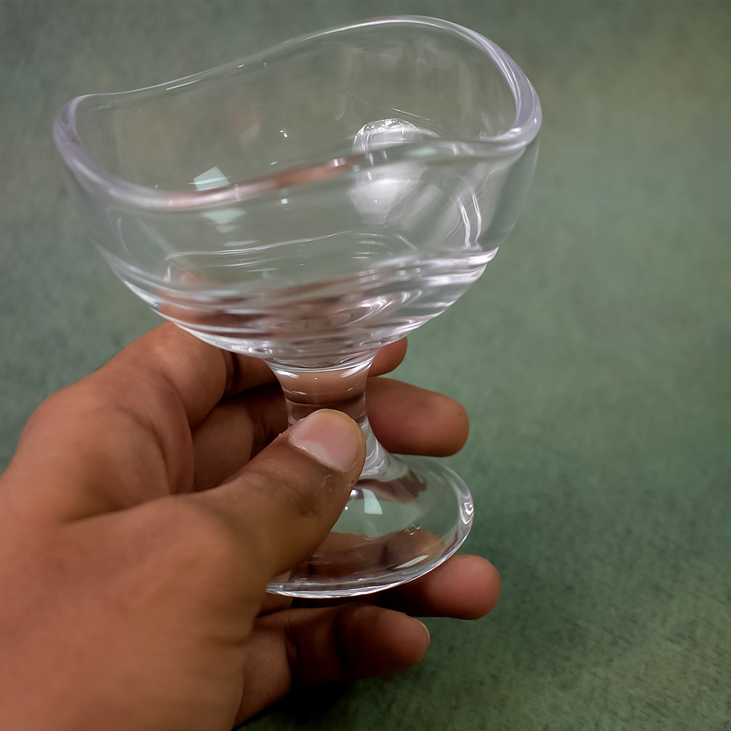 Glass Footed Dessert Bowl Ice Cream Cup (2 Pcs Set) - Zidbik