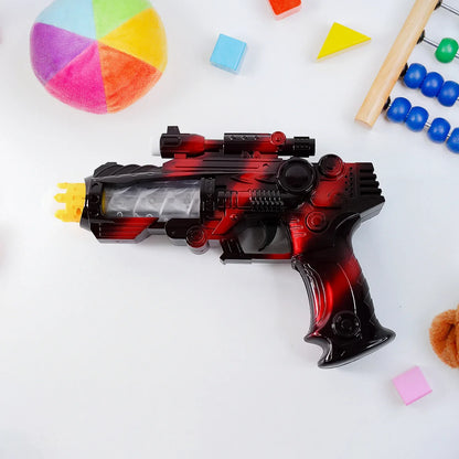 Ttg Led Flashing Sound Laser Toy Gun Battery Operated Space Gun With Lights Music - Zidbik
