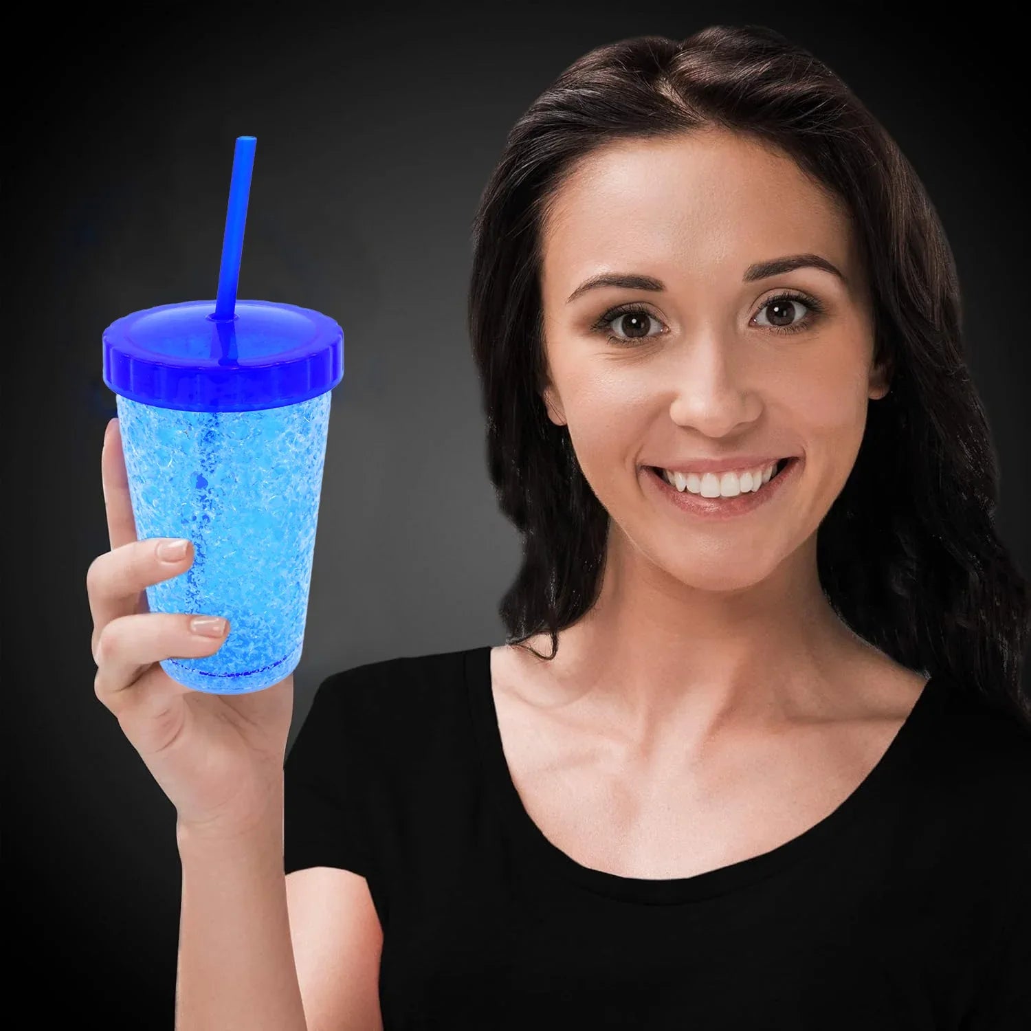 Plastic Reusable Sipper Tumbler With Lid And Straw (1 Pc 500 Ml Mix Color 1 Pc) - Zidbik