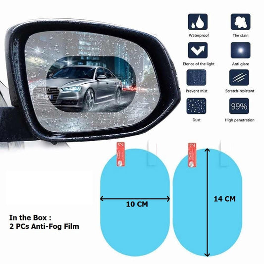 7552 Anti Fog Anti Scratch Interior Rearview Car Mirror Film Waterproof Hd Clear Protective Sticker Film For Safe Driving Car Mirrors Side Windows - Zidbik