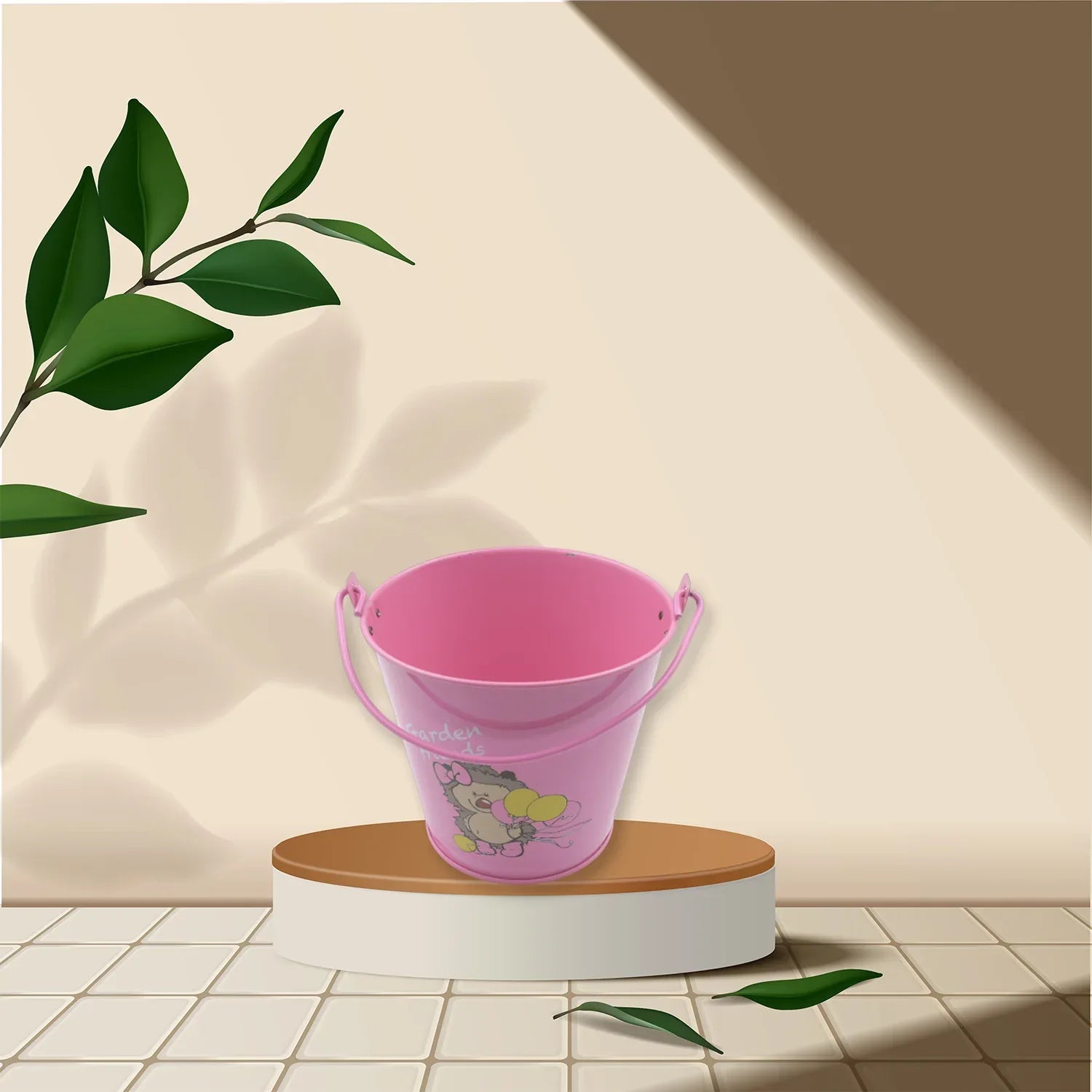 9274 Small Metal Buckets With Handles Bucket Plant Kids Pot Plant Succulents Metal Flower Bucket Metal Candy Bucket Ice Bucket Bucket Metal Succulent Flower Pot Creativity (1 Pc) - Zidbik