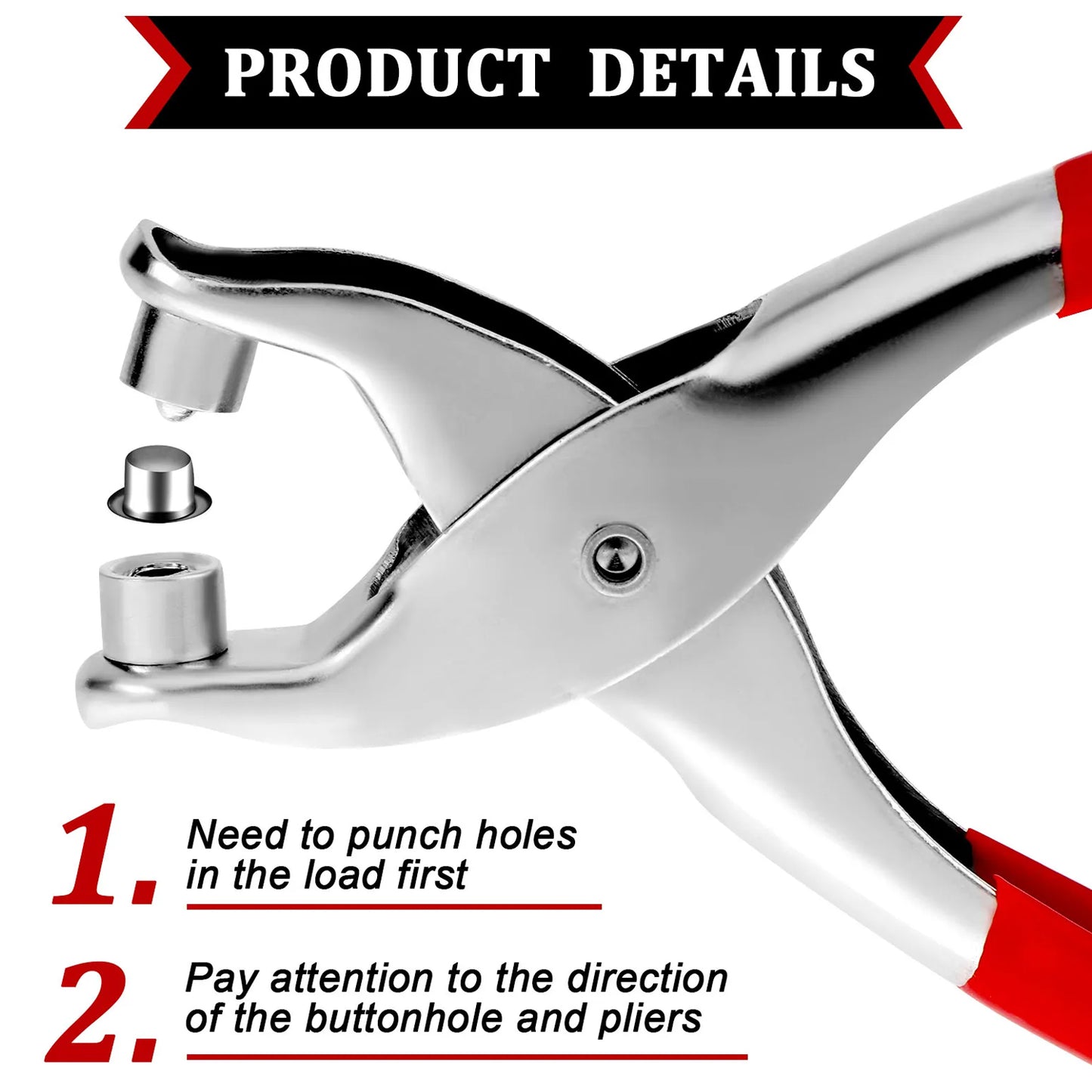 1593 Grommet Setting Tool With 25 Pcs Gold Eyelets Grommets Steel Hole Punch Setter Kit For Leather Canvas All Fabrics Men And Women Clothes Shoes Belts Bags Crafts - Zidbik