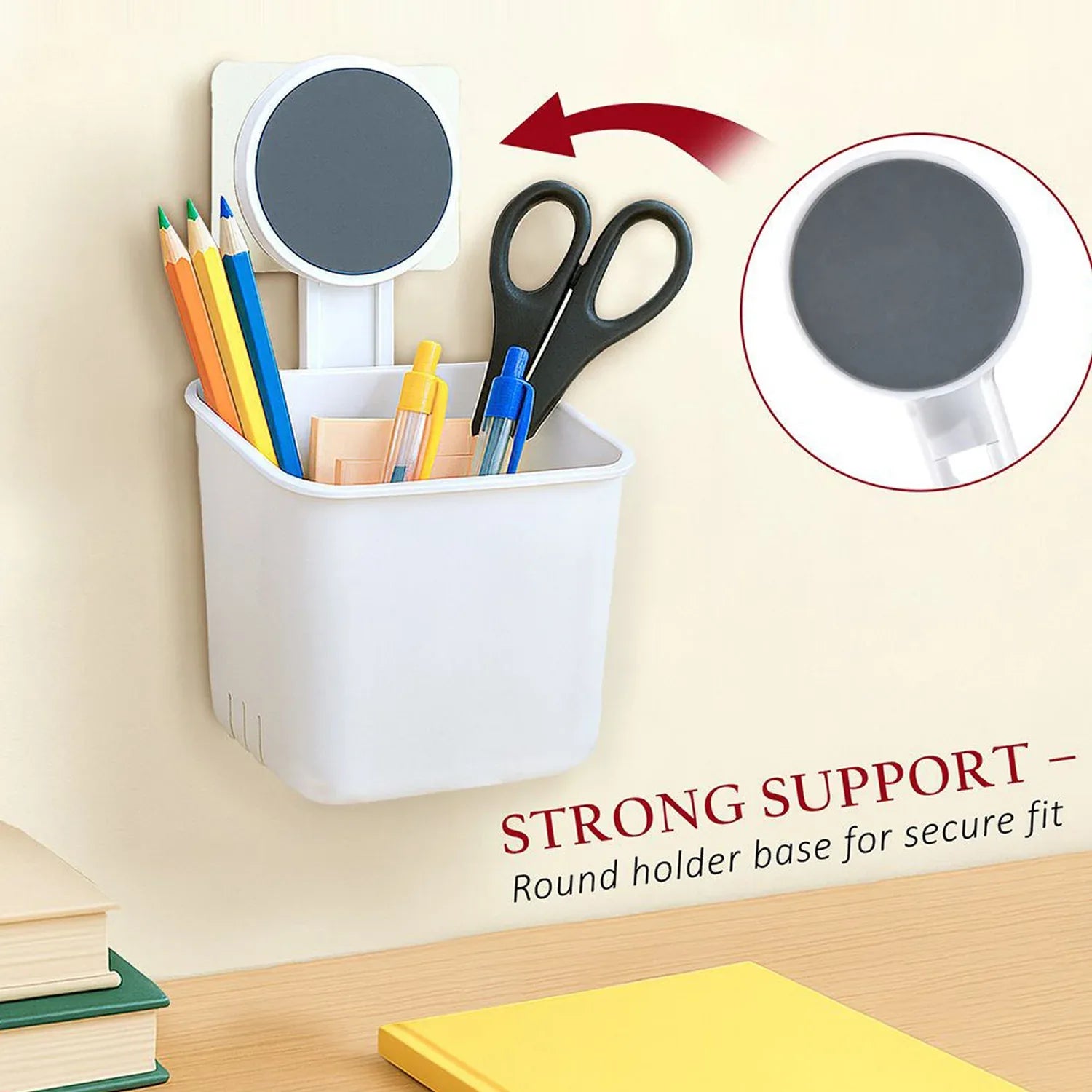 Wall-mounted Toothbrush Bathroom Storage Organizer (1 Pc) - Zidbik