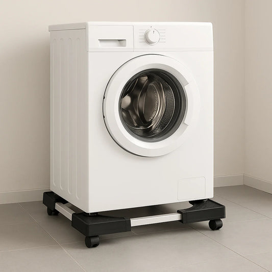 Adjustable Heavy-duty Fridge And Washing Machine Stand Base Trolley 50x50 Cm - Zidbik