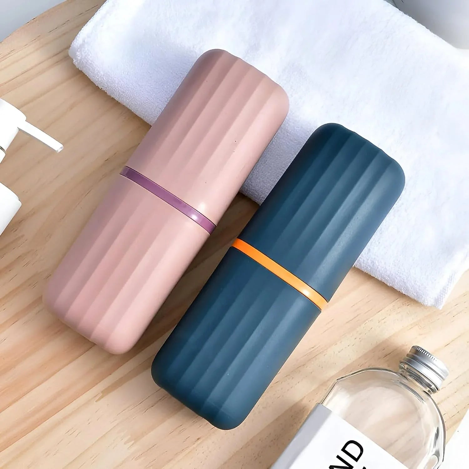 Plastic Hygienic Toothbrush Travel Portable Case (2 Pc) - Zidbik
