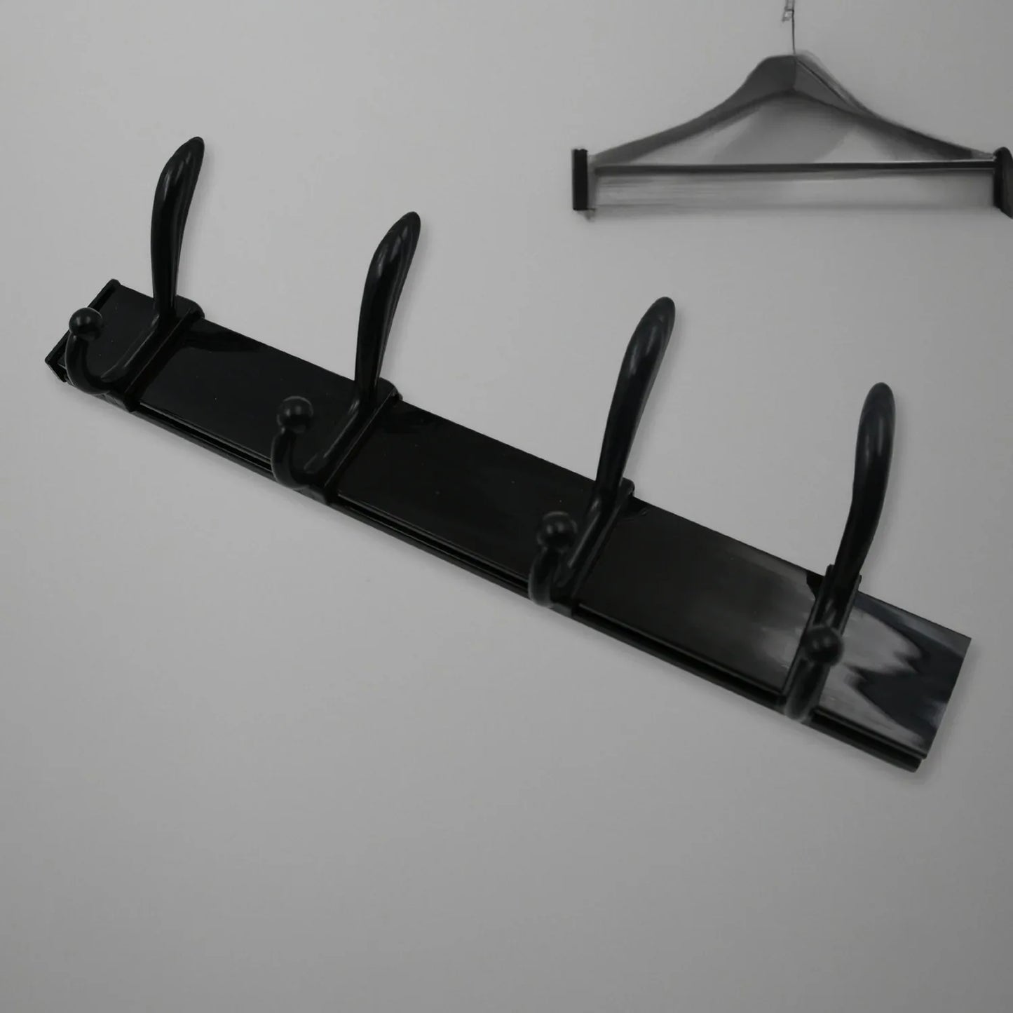 7570 Cloth Hanger Wall Door Hooks Rail For Hanging Clothes For Hanging Hook Rack Rail Extra Long Coat Hanger Wall Mount For Clothes Jacket Hats 6 Hook With Eco-friendly Liquid Adhesive Glue - Zidbik