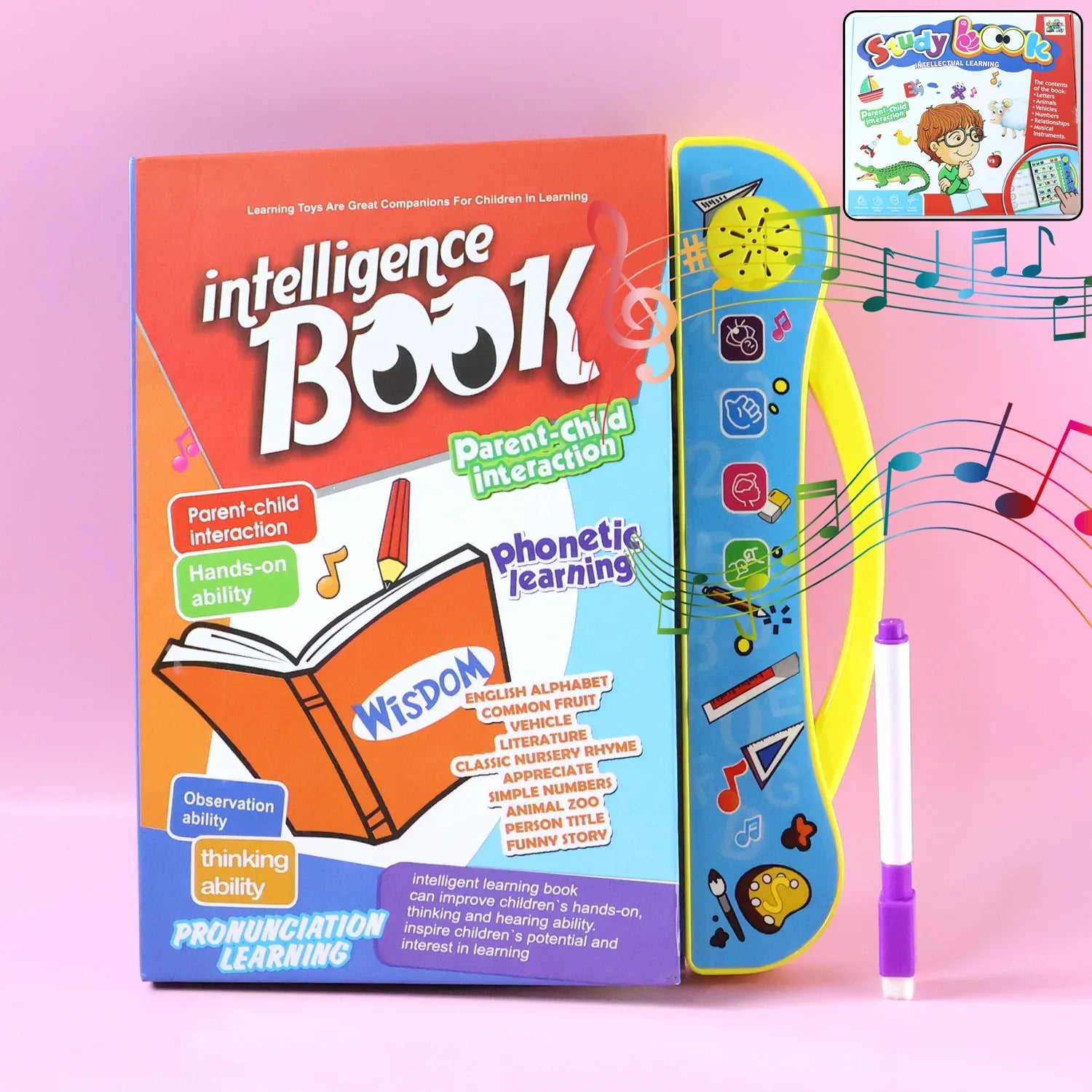 Interactive Intelligence Learning Book With Sound Phonics (1 Set) - Zidbik