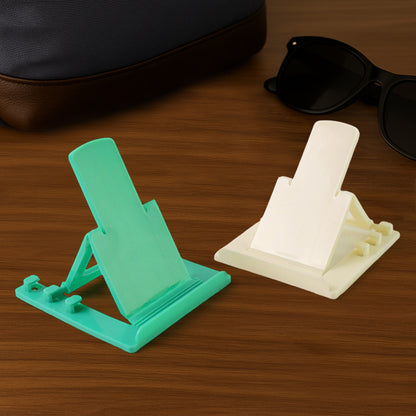 Adjustable Foldable Plastic Mobile Phone Stand Holder (2 Pc) - Zidbik