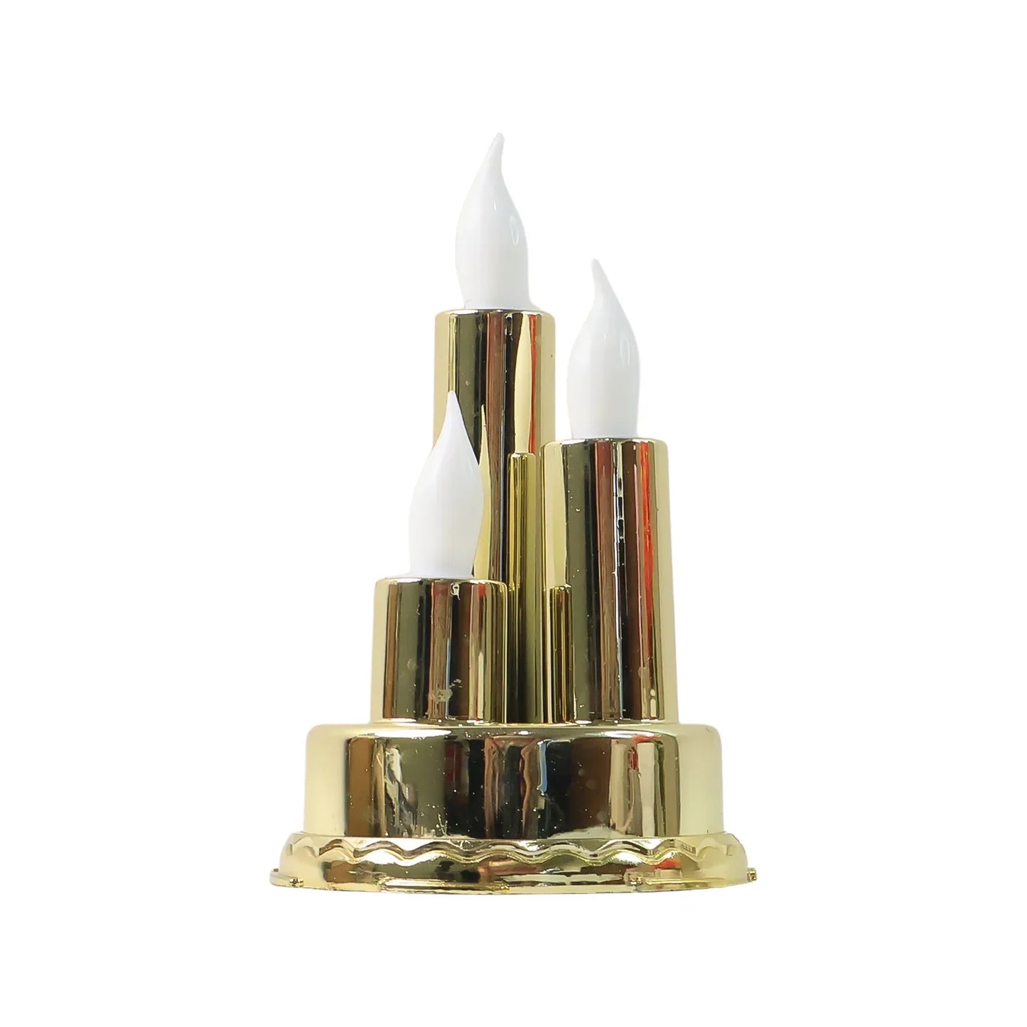 Led Flameless Candle Lamp With Triple Candle Design (1 Pc) - Zidbik