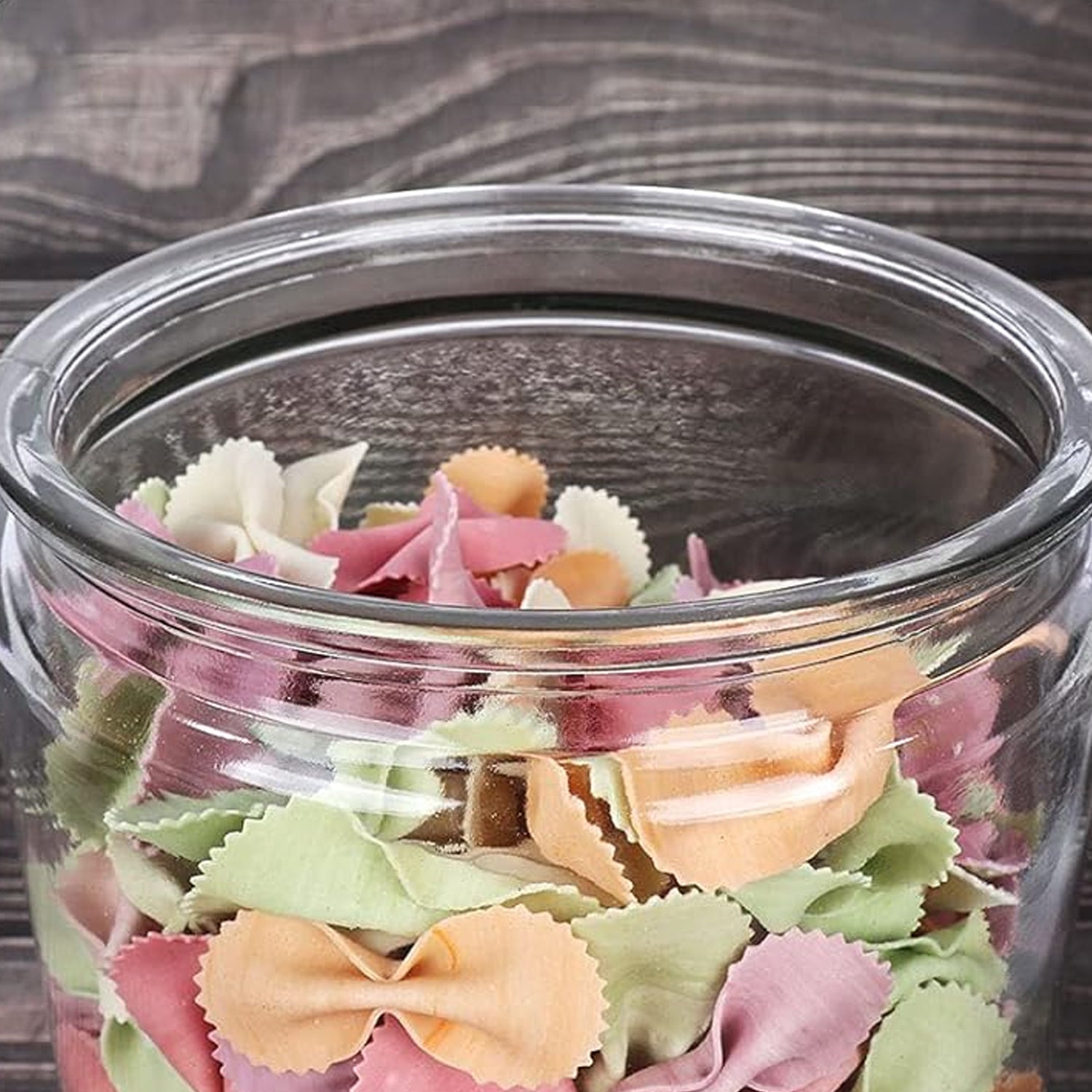 Transparent Kitchen Plastic Container Jar Set (2 Pcs Set  1100 Ml Approx) - Zidbik