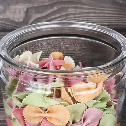 Transparent Kitchen Plastic Container Jar Set (2 Pcs Set  1100 Ml Approx) - Zidbik